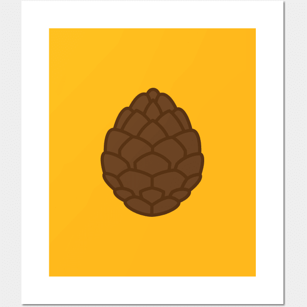 pinecone Wall Art by melikeozmen